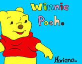 Dibujo Winnie Pooh pintado por azul1
