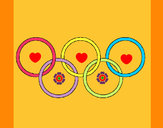 Dibujo Anillas de los juegos olimpícos pintado por claudiap42