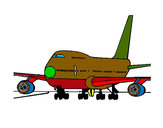 Dibujo Avión en pista pintado por antonio_15