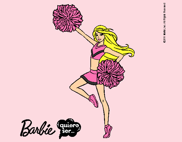 Dibujo Barbie animadora pintado por Sofia08