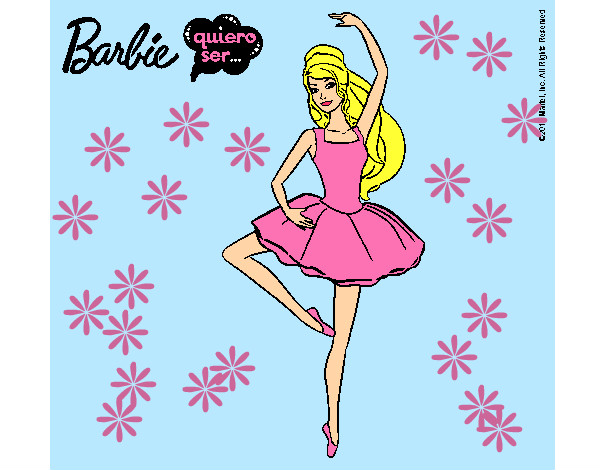 Dibujo Barbie bailarina de ballet pintado por natimar