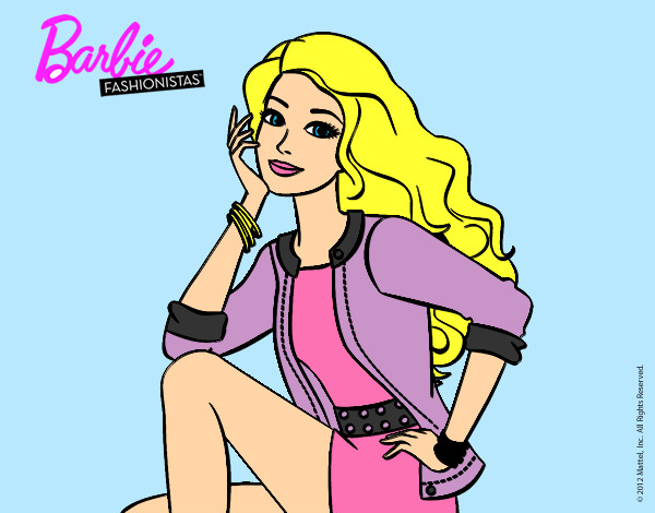 Dibujo Barbie súper guapa pintado por natimar