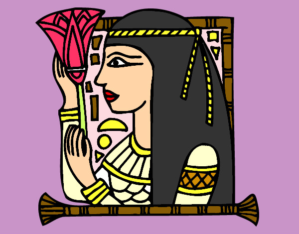 Dibujo Cleopatra pintado por  prinsesas