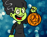 Dibujo Disfraz de Halloween pintado por alexita05