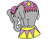 Dibujo Elefante actuando pintado por balita11