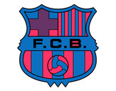 Dibujo Escudo del F.C. Barcelona pintado por deivy 