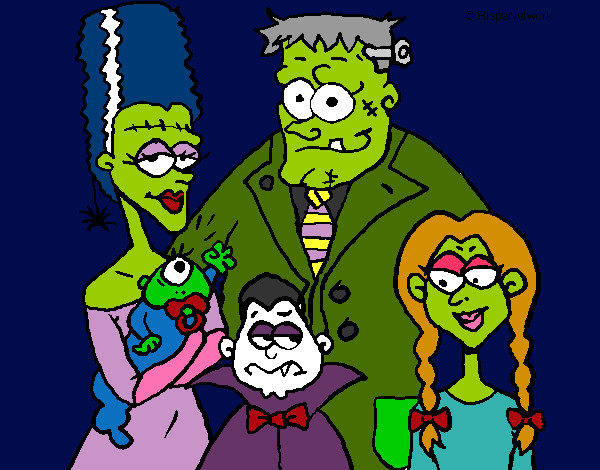 Dibujo Familia de monstruos pintado por balita11