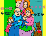 Dibujo Familia pintado por claudiap42