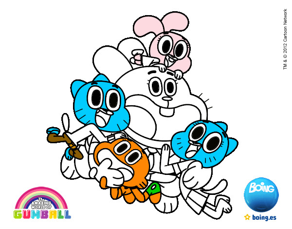 Gumball y amigos contentos