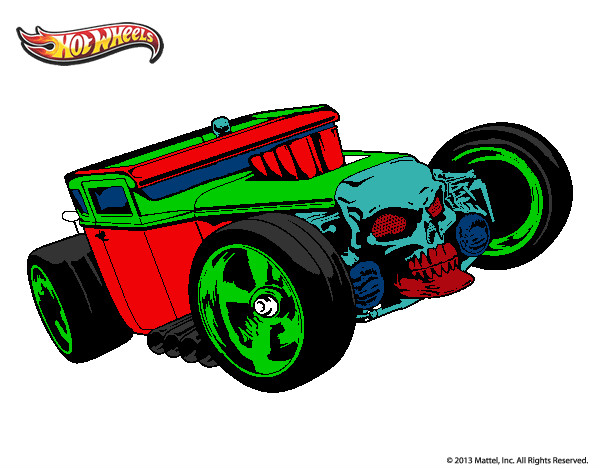 Dibujo Hot Wheels Bone Shaker pintado por alfredo111