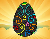Dibujo Huevo decorado pintado por Dotth