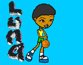 Dibujo Jugadora de básquet pintado por anyio16