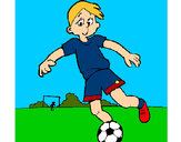 Dibujo Jugar a fútbol pintado por balita11