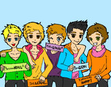 Dibujo Los chicos de One Direction pintado por sofia2