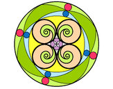 Dibujo Mandala 5 pintado por DannRive