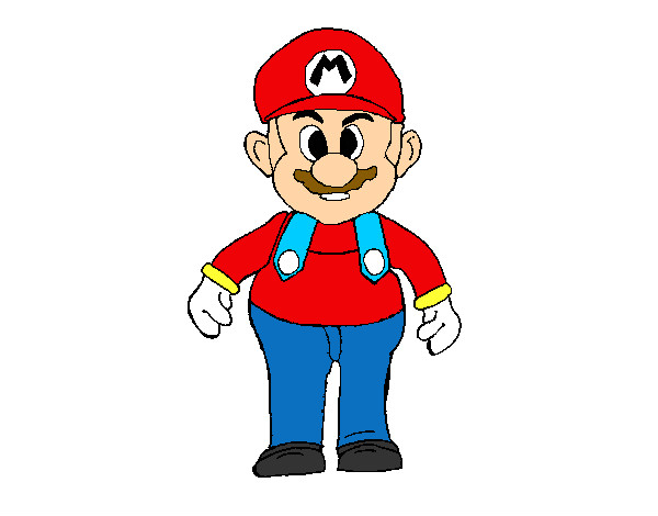 Dibujo Mario pintado por lupegarcia