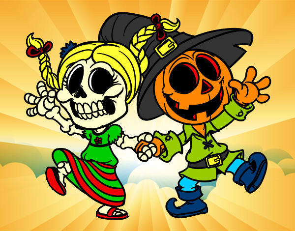 Miércoles y Jack-o-lantern