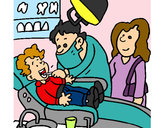 Dibujo Niño en el dentista pintado por anyio16
