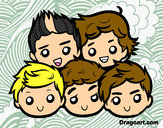 Dibujo One Direction 2 pintado por lemonade 