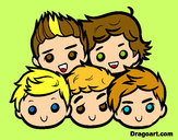 Dibujo One Direction 2 pintado por sofia2