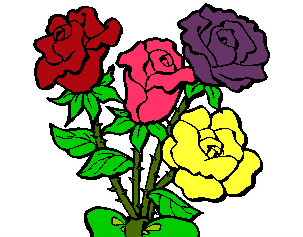 Dibujo Ramo de rosas pintado por JESLY 