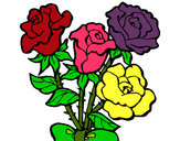 Dibujo Ramo de rosas pintado por JESLY 
