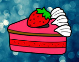 Dibujo Tarta de fresas pintado por Teidy