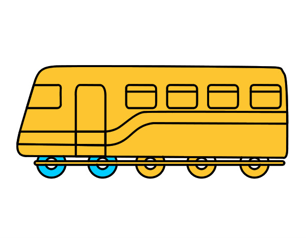 Dibujo Tren de pasajeros pintado por cristian07