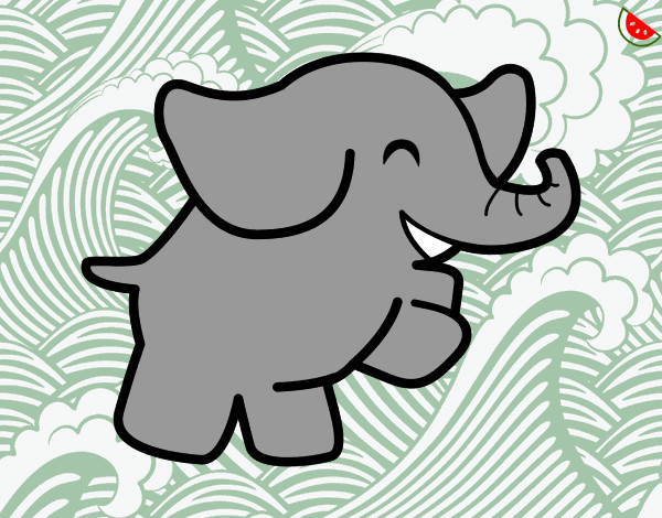 Dibujo Elefante bailarín pintado por bruno2002