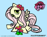 Dibujo Fluttershy pintado por rosasoler