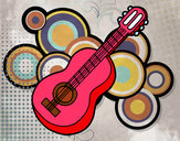 Dibujo Guitarra clásica pintado por xaviercito