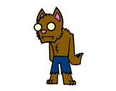 Dibujo Hombre lobo - zombie pintado por Bushiko
