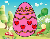 Dibujo Huevo con corazones pintado por -ViTo-