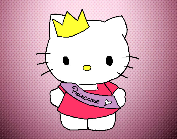 Dibujo Kitty princesa pintado por camila603