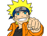 Dibujo Naruto alegre pintado por itachii
