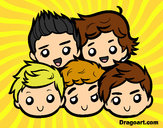 Dibujo One Direction 2 pintado por Valenchi12