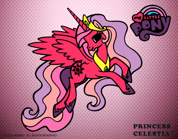 Dibujo Princess Celestia pintado por camila603