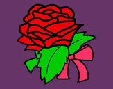 Dibujo Rosa, flor pintado por camila603