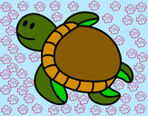 Dibujo Tortuga nadando pintado por laila5433