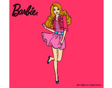 Dibujo Barbie informal pintado por mansana