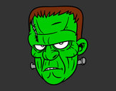 Dibujo Cara de Frankenstein pintado por julieta787