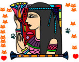 Dibujo Cleopatra pintado por mansana