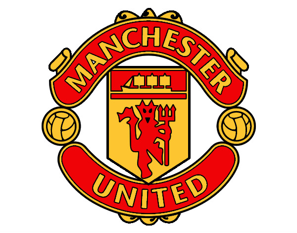 Dibujo Escudo del Manchester United pintado por falcao
