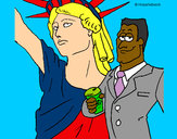 Dibujo Estados Unidos de América pintado por Zorg