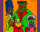 Dibujo Familia de monstruos pintado por EMAMATI