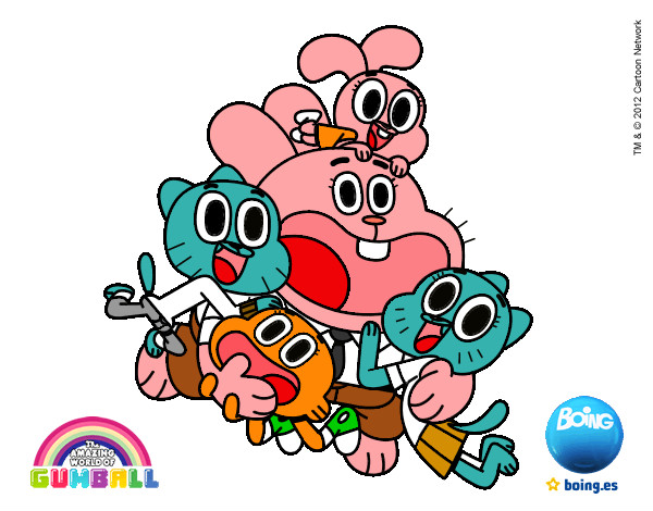 Gumball y amigos contentos