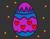 Dibujo Huevo con corazones pintado por valeriitta