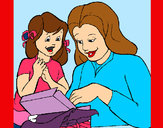 Dibujo Madre e hija pintado por julieta787