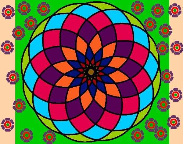 Dibujo Mandala 4 pintado por elisanches