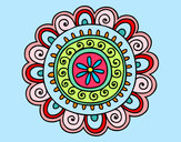Dibujo Mandala alegre pintado por amzueth